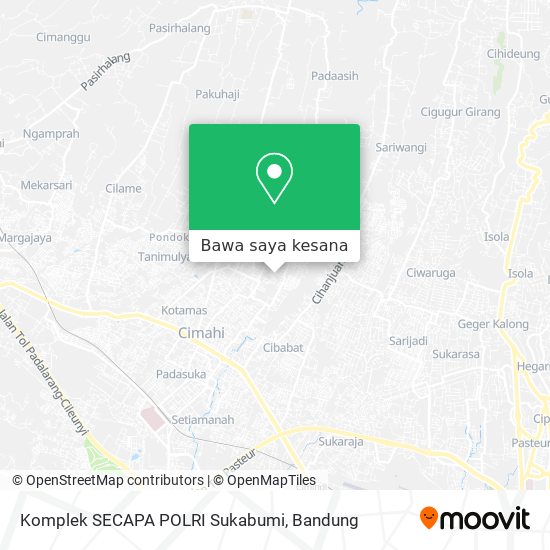 Peta Komplek SECAPA POLRI Sukabumi