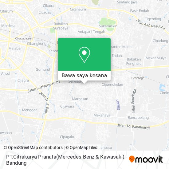 Peta PT.Citrakarya Pranata(Mercedes-Benz & Kawasaki)
