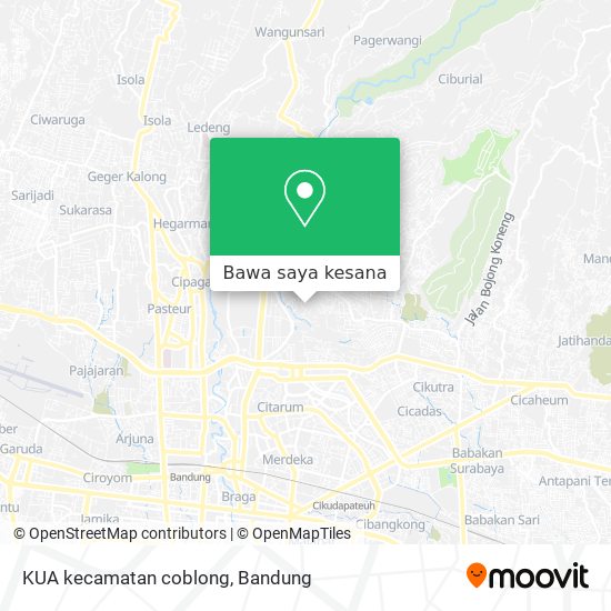 Peta KUA kecamatan coblong