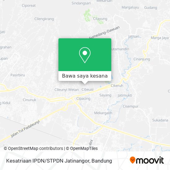 Peta Kesatriaan IPDN / STPDN Jatinangor