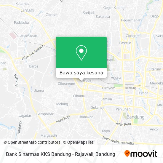 Peta Bank Sinarmas KKS Bandung - Rajawali