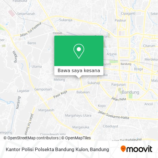 Peta Kantor Polisi Polsekta Bandung Kulon