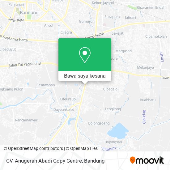 Peta CV. Anugerah Abadi Copy Centre