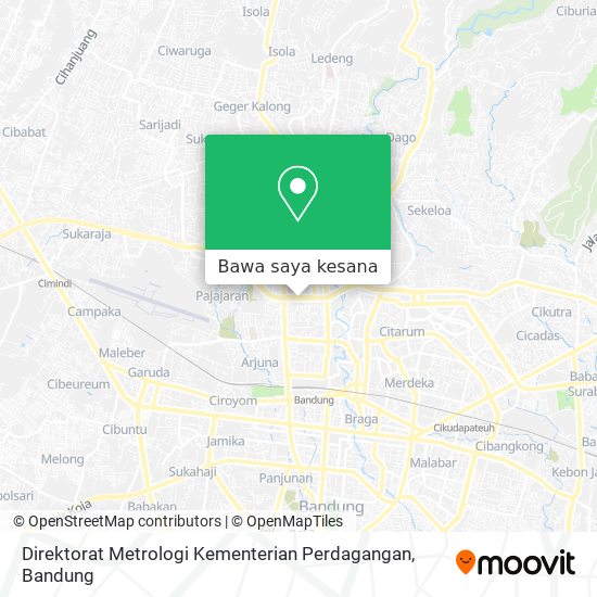 Peta Direktorat Metrologi Kementerian Perdagangan