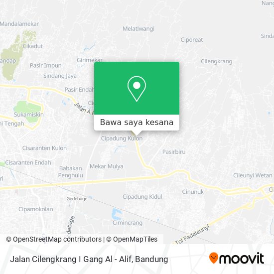 Peta Jalan Cilengkrang I Gang Al - Alif