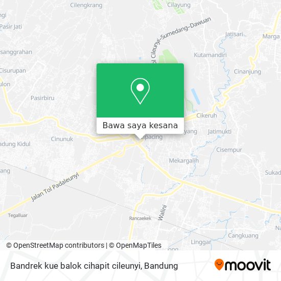 Peta Bandrek kue balok cihapit cileunyi
