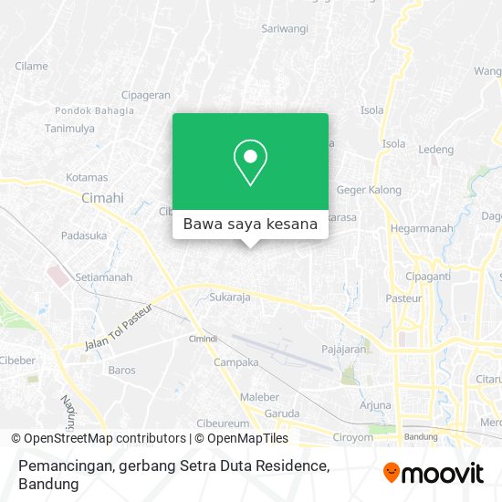 Peta Pemancingan, gerbang Setra Duta Residence