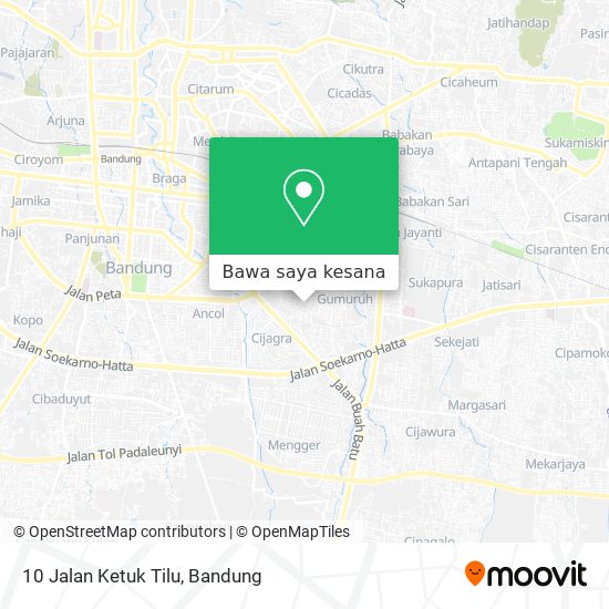 Peta 10 Jalan Ketuk Tilu