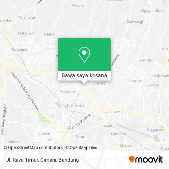 Peta Jl. Raya Timur, Cimahi