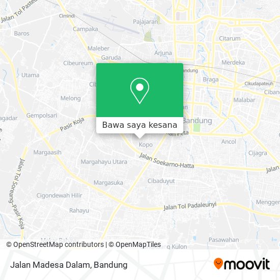 Peta Jalan Madesa Dalam