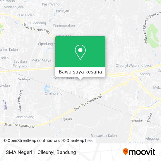 Peta SMA Negeri 1 Cileunyi