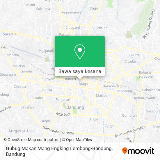 Peta Gubug Makan Mang Engking Lembang-Bandung