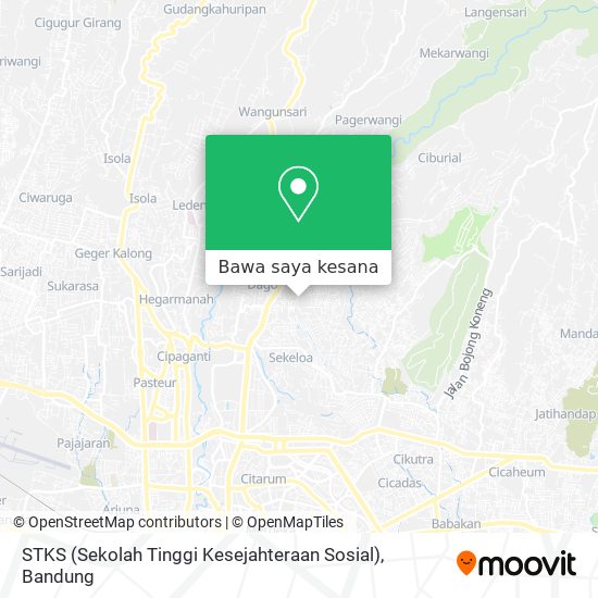 Peta STKS (Sekolah Tinggi Kesejahteraan Sosial)