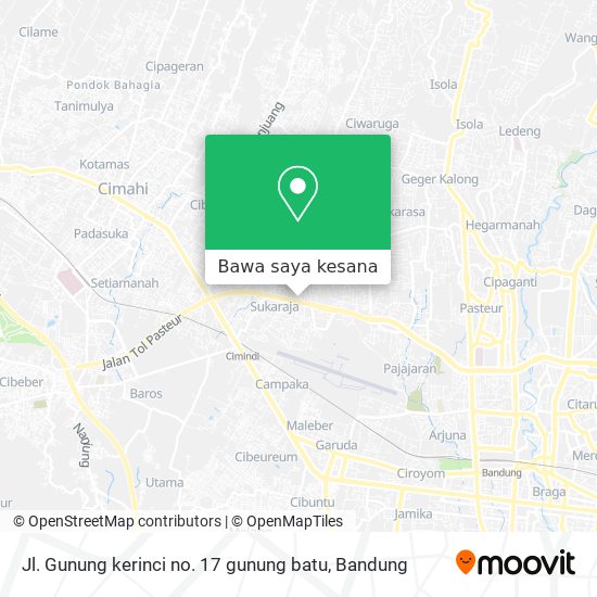 Peta Jl. Gunung kerinci no. 17 gunung batu