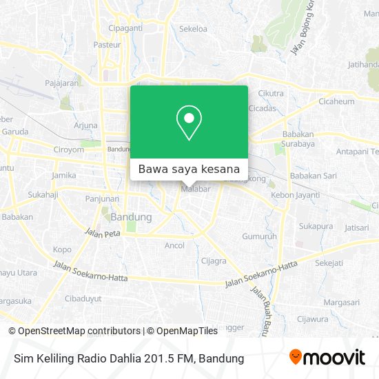 Peta Sim Keliling Radio Dahlia 201.5 FM