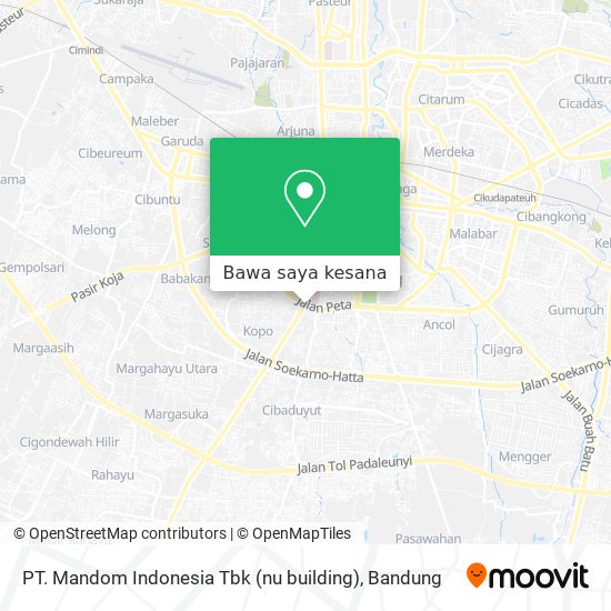 Peta PT. Mandom Indonesia Tbk (nu building)