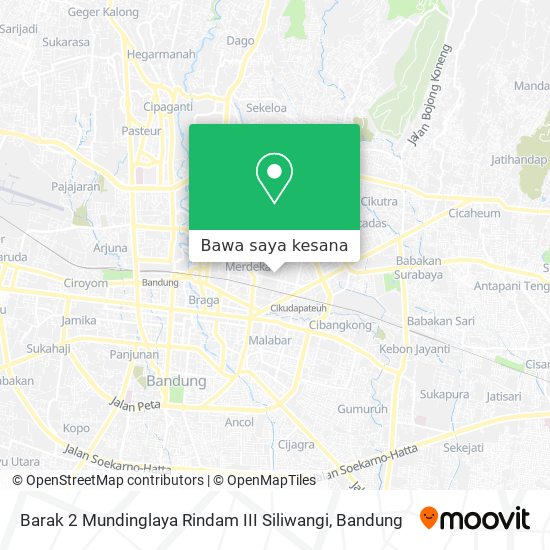 Peta Barak 2 Mundinglaya Rindam III Siliwangi