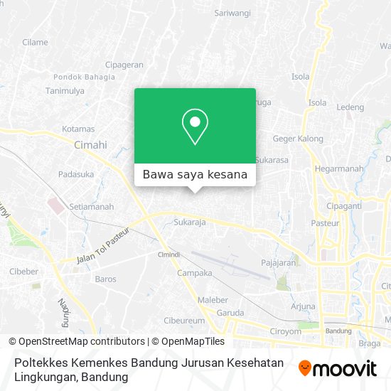 Peta Poltekkes Kemenkes Bandung Jurusan Kesehatan Lingkungan