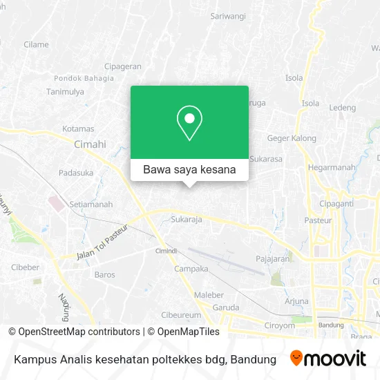 Peta Kampus Analis kesehatan poltekkes bdg