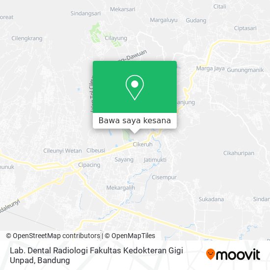 Peta Lab. Dental Radiologi Fakultas Kedokteran Gigi Unpad