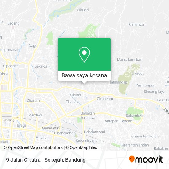 Peta 9 Jalan Cikutra - Sekejati