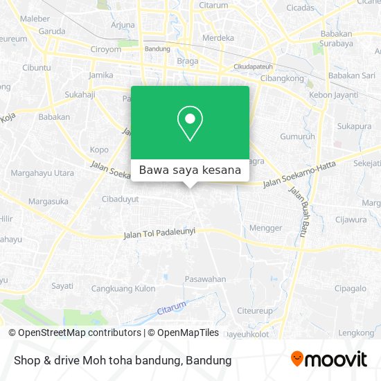 Peta Shop & drive Moh toha bandung