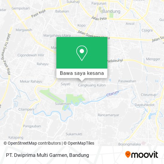 Peta PT. Dwiprima Multi Garmen