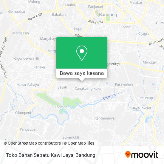 Peta Toko Bahan Sepatu Kawi Jaya