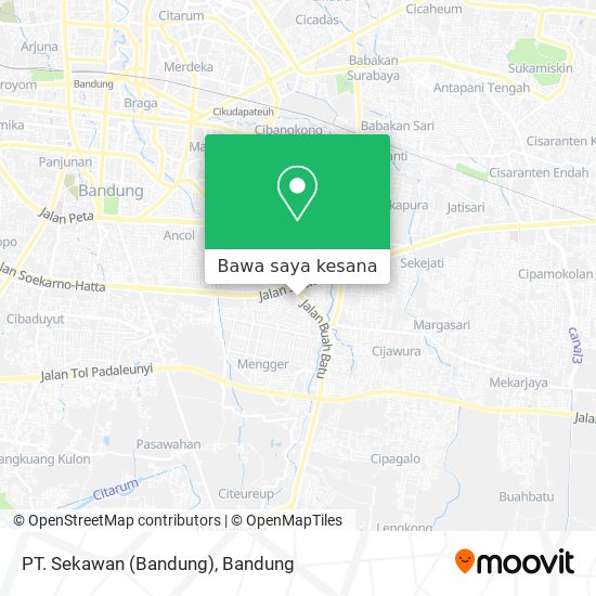 Peta PT. Sekawan (Bandung)