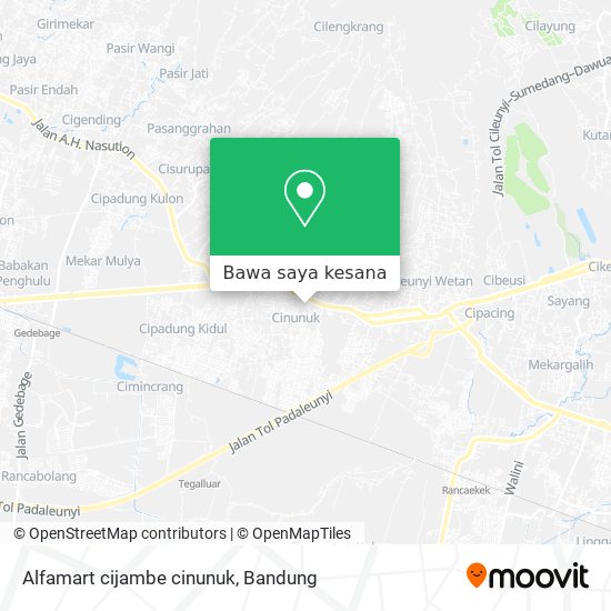 Peta Alfamart cijambe cinunuk