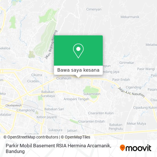 Peta Parkir Mobil Basement RSIA Hermina Arcamanik