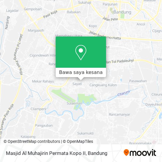 Peta Masjid Al Muhajirin Permata Kopo II