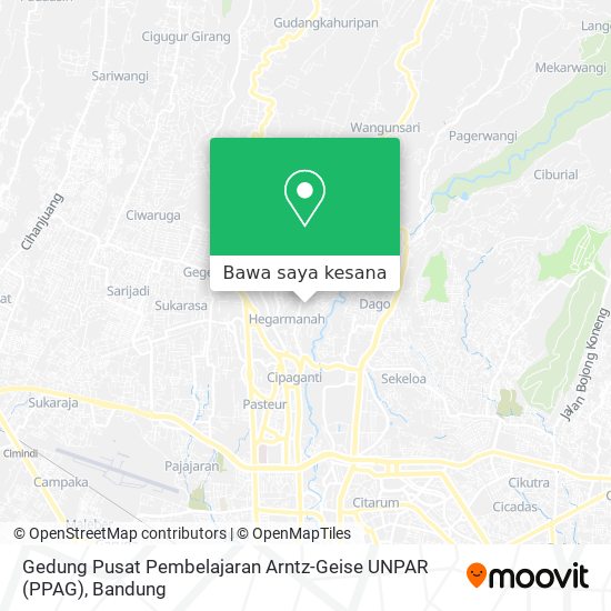 Peta Gedung Pusat Pembelajaran Arntz-Geise UNPAR (PPAG)