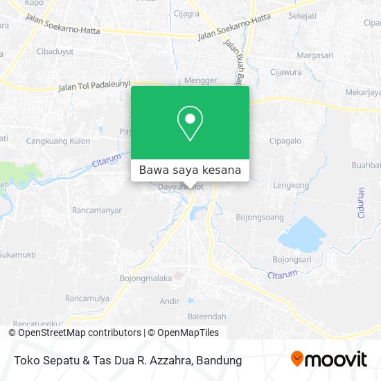 Peta Toko Sepatu & Tas Dua R. Azzahra