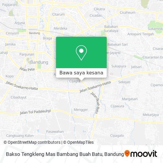 Peta Bakso Tengkleng Mas Bambang Buah Batu