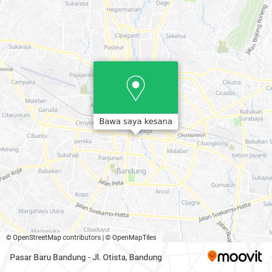 Peta Pasar Baru Bandung - Jl. Otista