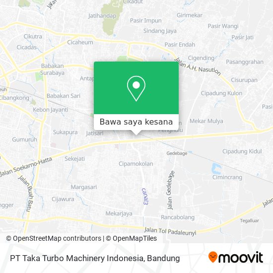 Peta PT Taka Turbo Machinery Indonesia
