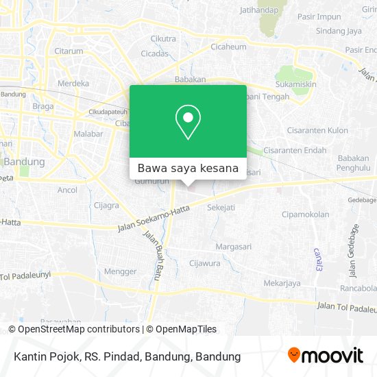 Peta Kantin Pojok, RS. Pindad, Bandung