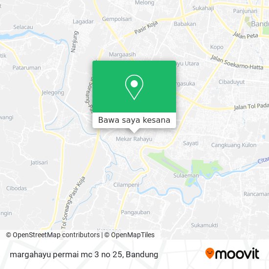 Peta margahayu permai mc 3 no 25