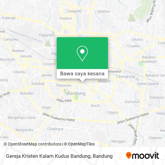 Peta Gereja Kristen Kalam Kudus Bandung