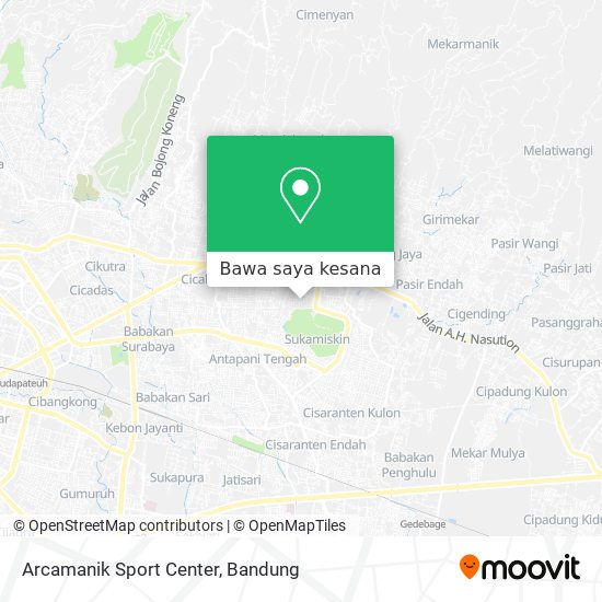 Peta Arcamanik Sport Center