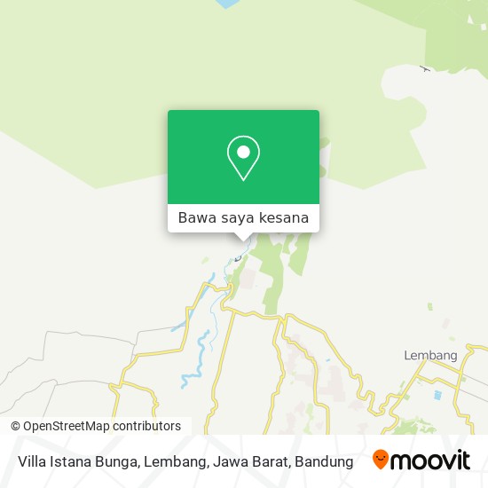Peta Villa Istana Bunga, Lembang, Jawa Barat