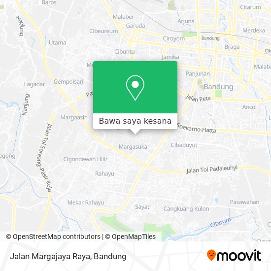 Peta Jalan Margajaya Raya