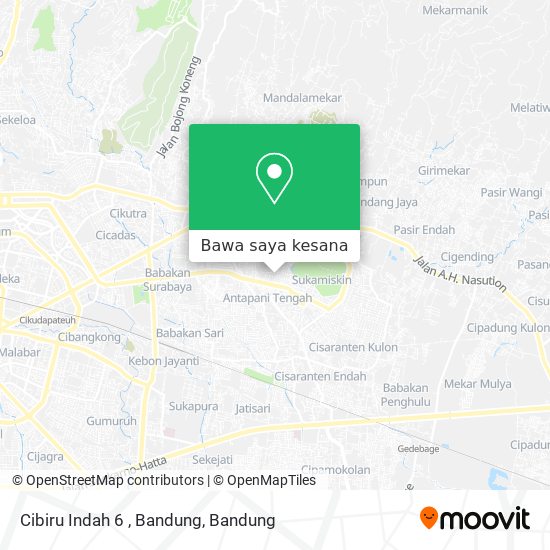 Peta Cibiru Indah 6 , Bandung