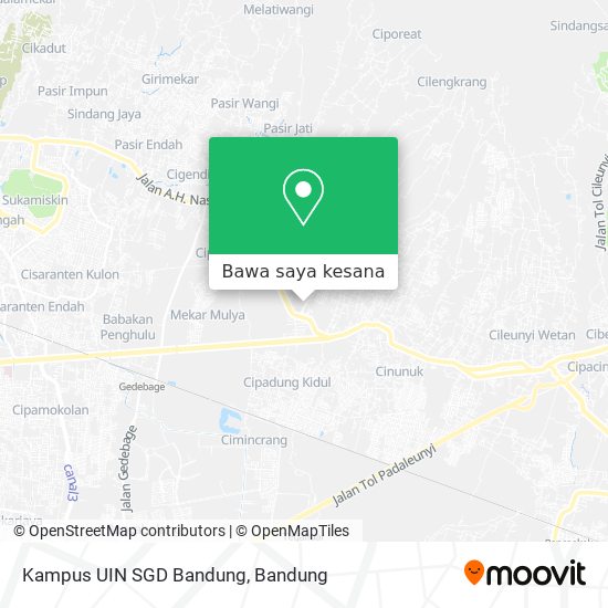 Peta Kampus UIN SGD Bandung