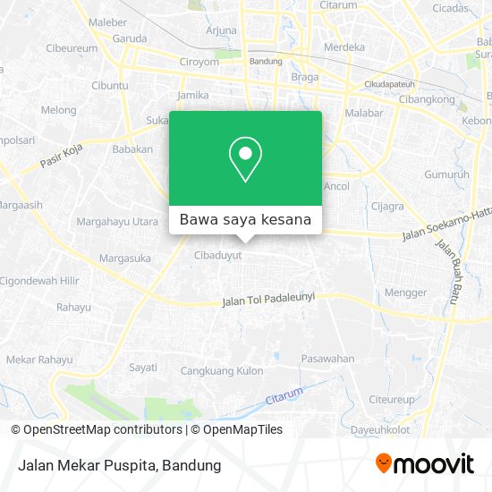 Peta Jalan Mekar Puspita