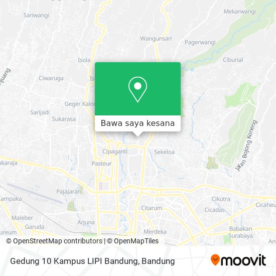 Peta Gedung 10 Kampus LIPI Bandung