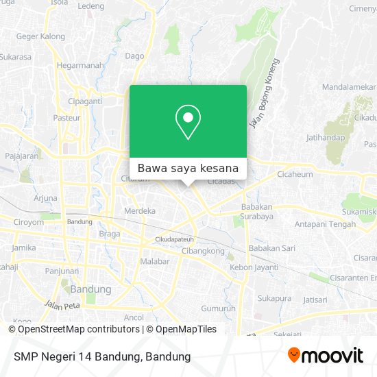 Peta SMP Negeri 14 Bandung