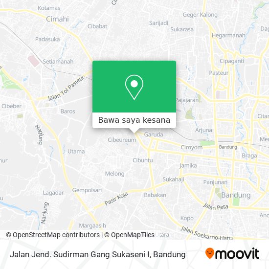 Peta Jalan Jend. Sudirman Gang Sukaseni I