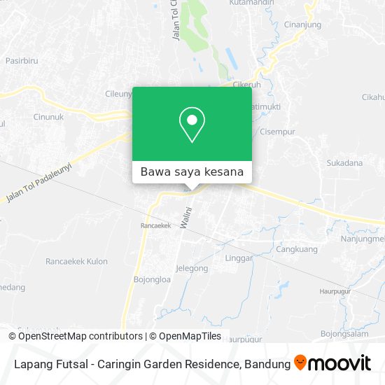 Peta Lapang Futsal - Caringin Garden Residence